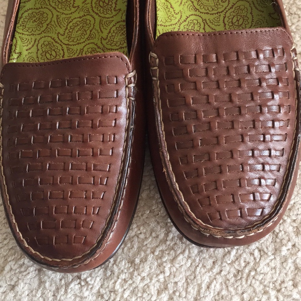 Cole haan Woven Leather flat shoes size 9AA - Picture 2 of 6